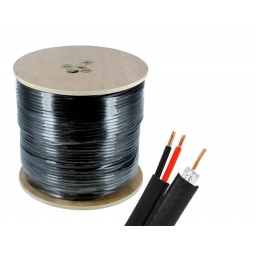 Cable siames NRG+ coaxil + corriente 305m