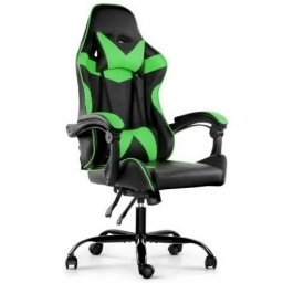 Silla Gamer Lumax ROM negro/verde