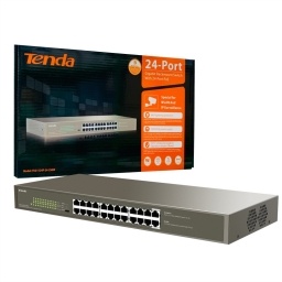 Switch PoE Tenda 24 puertos gigabit 250W