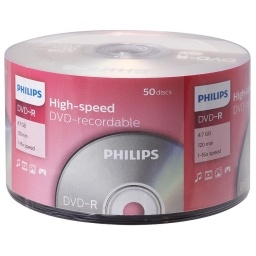 DVD-R 16X Philips 120min 4.7GB