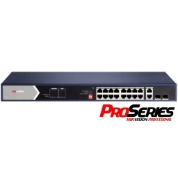 Switch PoE Hikvision PRO 16 puertos gigabit 225w