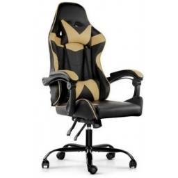 Silla Gamer Lumax ROM negro/dorado