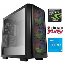 Equipo Gamer Core i5 14400F, 16GB, 1TB NVMe, RTX 4070 12GB