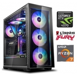 Equipo Gamer Ryzen 7 7700X, 16GB, 1TB NVMe, RTX 4070 12GB